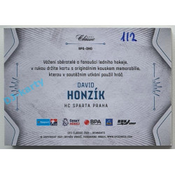 2020/21 OFS 2. série David Honzík #RPS-DHO 1/2 Game Used Remnants EXPO OSTRAVA