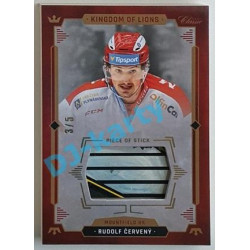 2021 OFS Kingdom of Lions Rudolf Červený #S27 3/5 Piece of Stick GOLD