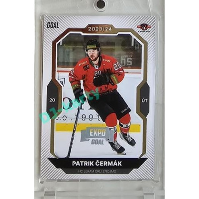 2023/24 Goal cards Chance Liga 2. série #393 Patrik Čermák Expo Silver 1of7