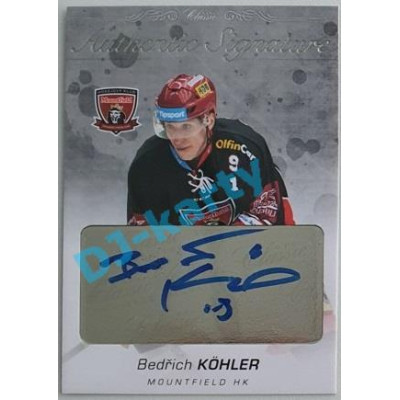 2017/18 OFS Bedřich Köhler #AS-113 07/29 Authentic Signature Platinum