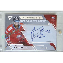 2023/24 Sportzoo ELH 1. série #SL2-KN Jan Knotek Authentic Signature Level 2 xx/80
