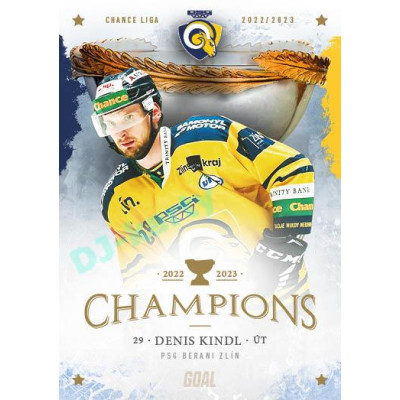 2023 Goal Cards Zlín Champions #22 Denis Kindl