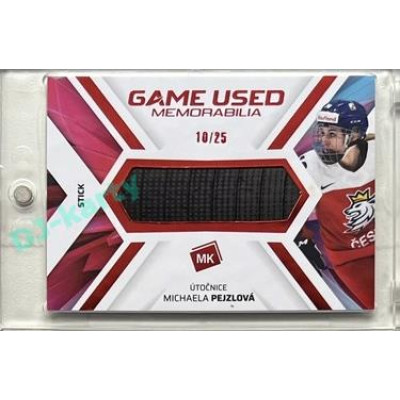 2023 MK reprezentace #GUM-06 Michaela Pejzlová Game Used Memorabilia RED 10/25