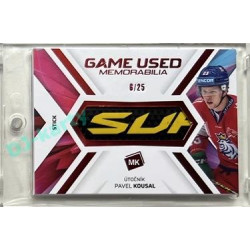 2023 MK reprezentace #GUM-12 Pavel Kousal Game Used Memorabilia RED 6/25