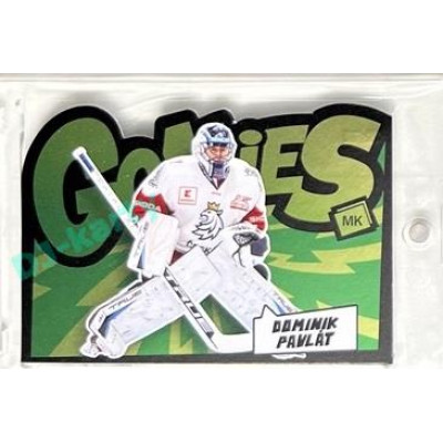 2023 MK reprezentace #G-04 Dominik Pavlát Goalie Green Die-cut 10/35