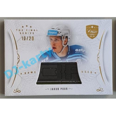 2021/22 OFS The Final Series Jakub Pour #STI-POJ 10/20 Game Used Stick Gold