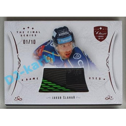 2021/22 OFS The Final Series Jakub Šlahař #STI-SLJ 01/10 Game Used Stick Red