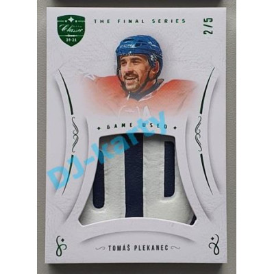 2021/22 OFS The Final Series Tomáš Plekanec #MEM-TE 2/5 Game Used Emerald