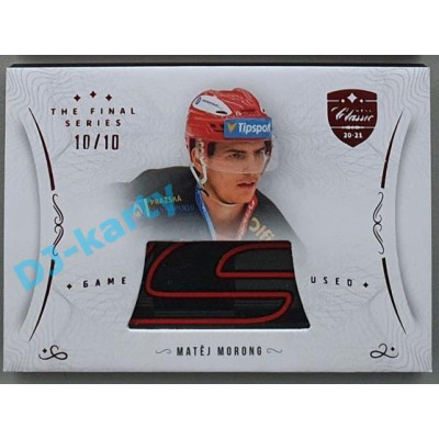2021/22 OFS The Final Series Matěj Morong #STI-MOM 10/10 Game Used Stick Red