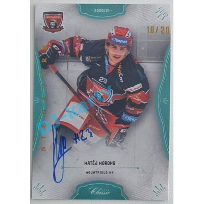 2021/22 OFS The Final Series Matěj Morong #324 10/20 Bonus Signature Rainbow