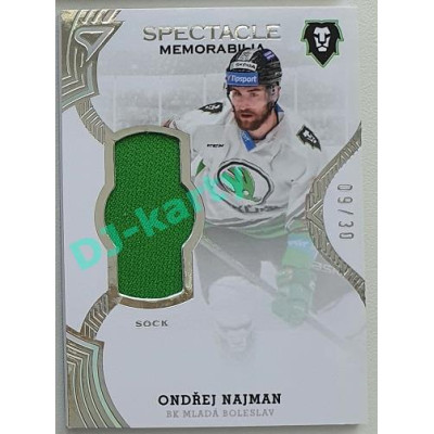 2021/22 Sportzoo TIPSPORT ELH 2. série #SR-ON Ondřej Najman Spectable Memorabilia 09/30