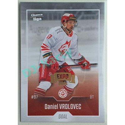 2022/23 Goal Cards Chance Liga 1. série #142 Daniel Vrdlovec Expo Pardubice