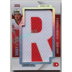 2022/23 Goal Cards Chance Liga 1. série #JL-17 Daniel Rákos Jersey Letters 1/5