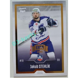 2022/23 Goal Cards Chance Liga 2. série #274 Jakub Stehlík Expo Gold 1 of 3