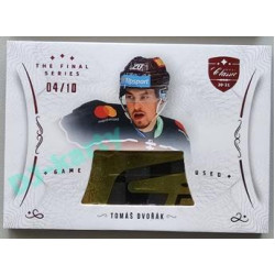 2021/22 OFS The Final Series Tomáš Dvořák #STI-DVT 04/10 Game Used Stick Red