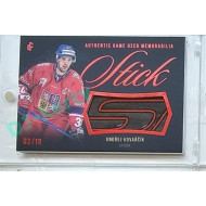2023/24 LC Expectations Road to Prague #GUM-02 Ondřej Kovařčík Stick Authentic Game Used Memorabilia Red 02/10
