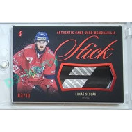2023/24 LC Expectations Road to Prague #GUM-05 Lukáš Sedlák Stick Authentic Game Used Memorabilia Red 03/10