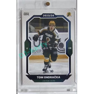 2023/24 Goal cards Chance Liga 1. série #018 Tom Ondračka Blue 10/10