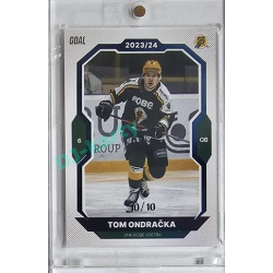 2023/24 Goal cards Chance Liga 1. série #018 Tom Ondračka Blue 10/10