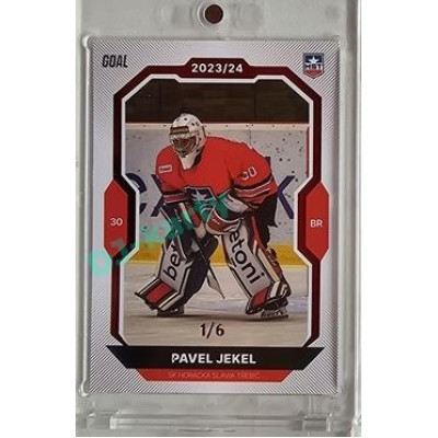 2023/24 Goal cards Chance Liga 2. série #234 Pavel Jekel Red 1/6