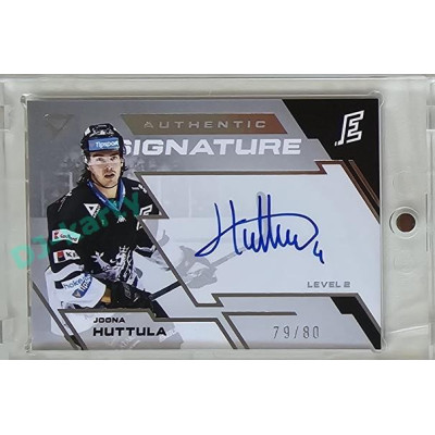 2023/24 Sportzoo ELH 1. série #SL2-JH Joona Huttula Authentic Signature Level 2 xx/80
