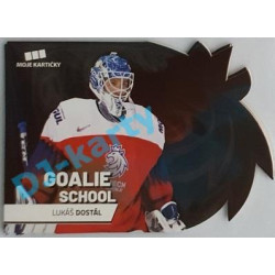 2020 MK reprezentace Lukáš Dostál #3 Goalie School Die-cut Red Retail