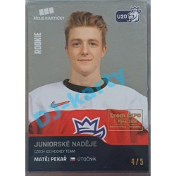 2020 MK reprezentace Matěj Pekař #77 4/5 Silver Czech Expo