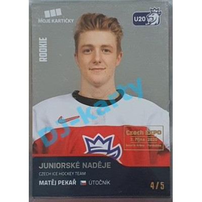 2020 MK reprezentace Matěj Pekař #77 4/5 Silver Czech Expo