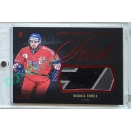 2023/24 LC Expectations Road to Prague #GUM-10 Michael Špaček Stick Authentic Game Used Memorabilia Red 02/10