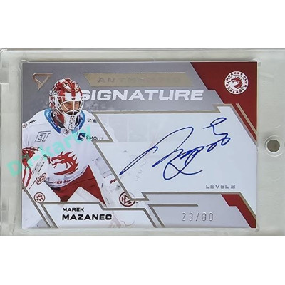 2023/24 Sportzoo ELH 1. série #SL2-MM Marek Mazanec Authentic Signature Level 2 xx/80