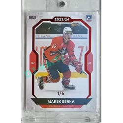 2023/24 Goal cards Chance Liga 2. série #242 Marek Berka Red 1/6