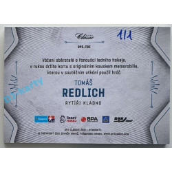 2020/21 OFS 2. série Tomáš Redlich #RPS-TRE 1/1 Game Used Remnants EXPO OSTRAVA