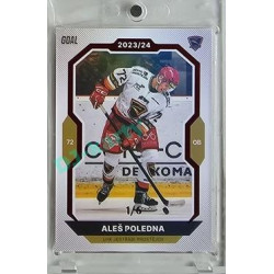 2023/24 Goal cards Chance Liga 2. série #248 Aleš Poledna Red 1/6