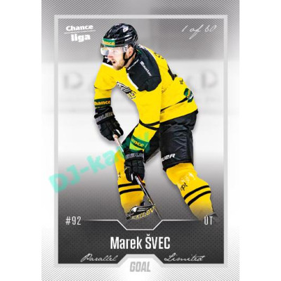 2022/23 Goal Cards Chance Liga 2. série #243 Marek Švec Silver 1 of 60