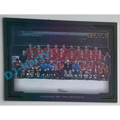 2021/22 OFS The Final Series Olympijské hry 1980 Lake Placid #HCNT-32 12/20 History of Czech National Teams Emerald