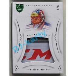 2021/22 OFS The Final Series Karel Vejmelka #JER-KV 1/5 Game Used Jersey Emerald