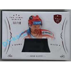 2021/22 OFS The Final Series Jakub Klepiš #STI-KLJ 07/10 Game Used Stick Red