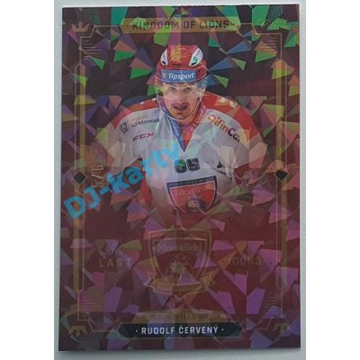 2021 OFS Kingdom of Lions Rudolf Červený #LI-5 5/6 Last Icons Cracked Ice