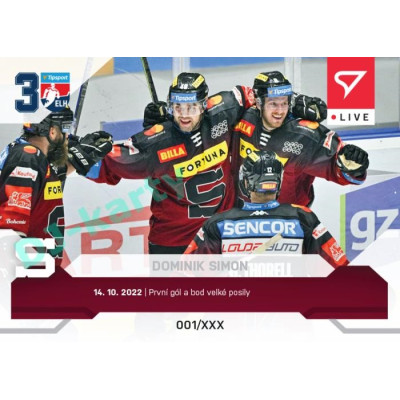 2022/23 Sportzoo ELH LIVE #L-024 Dominik Simon xx/44