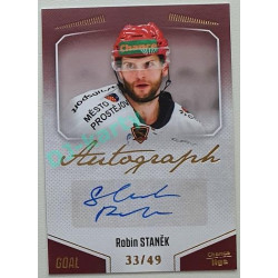 2022/23 Goal Cards Chance Liga 1. série #A-20 Robin Staněk Autograph 33/49