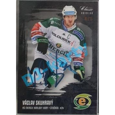 2020/21 OFS 1. série Václav Skuhravý #211 4/5 Black Rainbow Signature