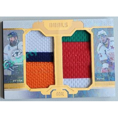 2022/23 Goal Cards Chance Liga Update #D-03 J. Výtisk / V. Roth Duals Jersey Gold 08/10