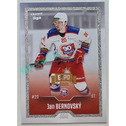 2022/23 Goal Cards Chance Liga Update #486 Jan Bernovský Expo Rainbow Dotted 1/1