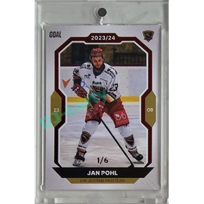 2023/24 Goal cards Chance Liga 2. série #250 Jan Pohl Red 1/6