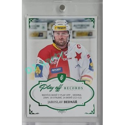 2023 Legendary Cards REKORDY ČESKÉ EXTRALIGY #PPS-05 Jaroslav Bednář Play Off Emerald 4/5