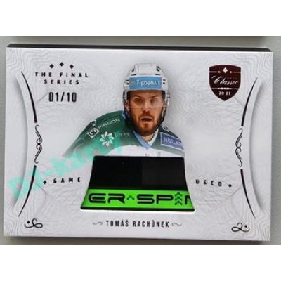 2021/22 OFS The Final Series Tomáš Rachůnek #STI-RAT 01/10 Game Used Stick Red