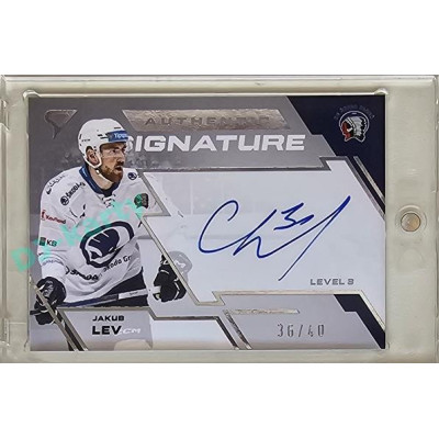 2023/24 Sportzoo ELH 1. série #SL3-JL Jakub Lev Authentic Signature Level 3 29/40