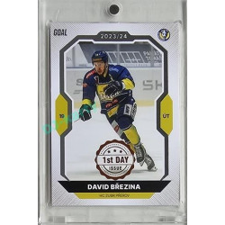 2023/24 Goal cards Chance Liga 1. série #111 David Březina 1st day of issue