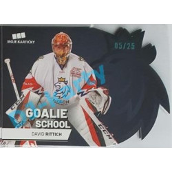 2020 MK reprezentace David Rittich #1 15/25 Goalie School Die-cut Blue