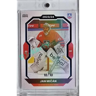 2023/24 Goal cards Chance Liga 1. série #029 Jan Mičán Blue 10/10
